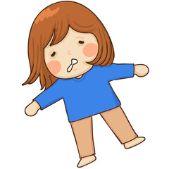 A cute and kind girl