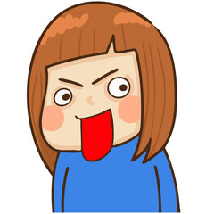 A cute and kind girl