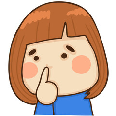 A cute and kind girl