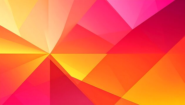 Abstract vibrant polygon design