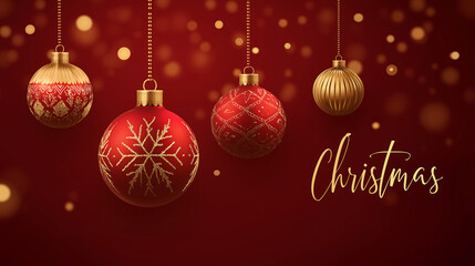 Christmas ornaments background holiday celebration festive december