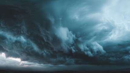 Obraz premium Stormy sky clouds dramatic weather nature dark cloudscape sky landscape thunderstorm cloud formation