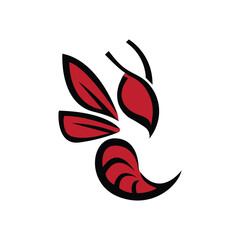 Bee Logo. Bee Logo With Modern and Geometric Design For Brand Identity.