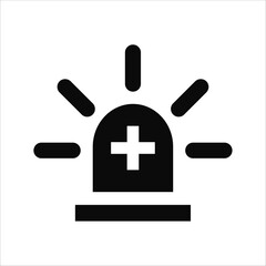Obraz premium emergency icons. simple solid vector