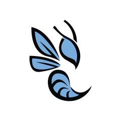 Bee Logo. Bee Logo With Modern and Geometric Design For Brand Identity.