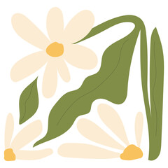 Vintage Floral Tile Illustration