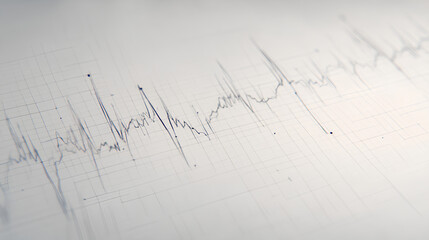 Hand-Sketched ECG Trace on Clinical Graph Paper