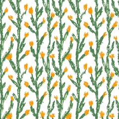 seamless background with flowers