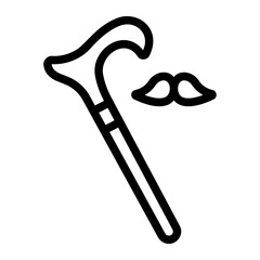 cane Line Icon