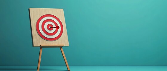 Target board symbolizing focus and goals.