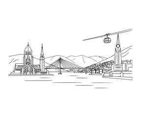 Tromsø City Line Art