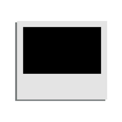 Empty white photo frame mockup. Picture wall frame.