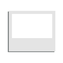 Instant film realistic polaroid frame.