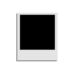 Empty white photo frame - vector for stock