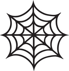 silhouette of black spider on white background