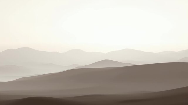 Misty Mountain Range