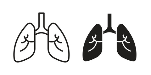 Asthma icon vector sign symbol