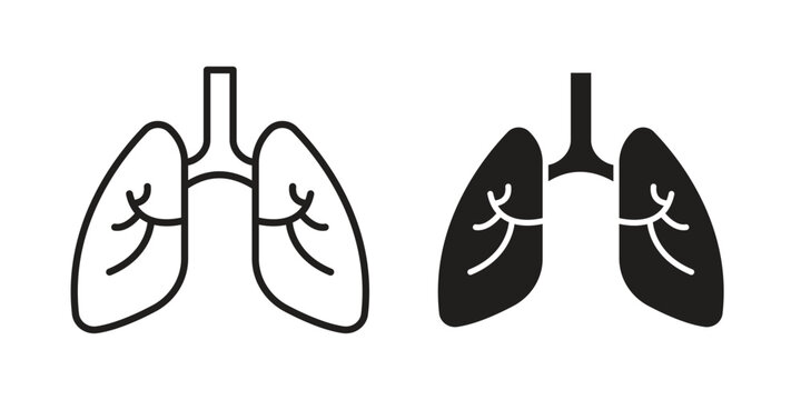 Asthma icon vector sign symbol