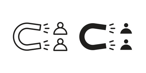 Attraction icon vector sign symbol