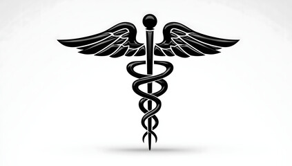 Grunge Caduceus ,Caduceus, Caduceus Symbol