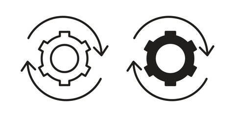 Automation icon vector sign symbol