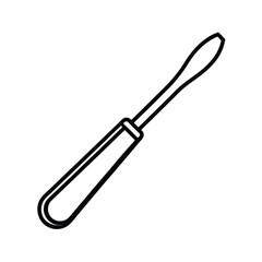 Cuticle Pusher Icon Outline