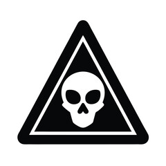 Danger Skull Triangle Icon