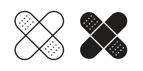 Band aid icon vector sign symbol