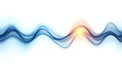 Alpha wave A stunning abstract visualization of alpha brainwaves, shimmering as layered, transparent blue and gold sine waves floating in a perfectly (1)