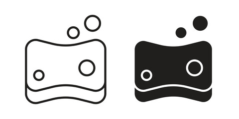Bath sponge icon vector sign symbol