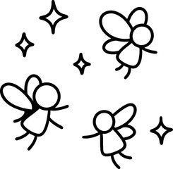 Fairies sparkle in witches forest creating magical and enchanting atmosphere full of wonder