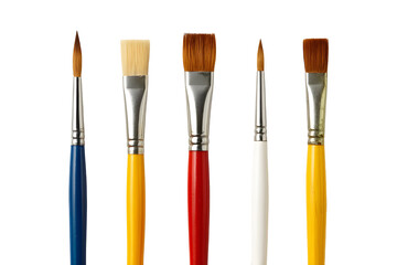 Fototapeta premium paint brushes isolated on white background