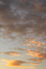 Warm Cloudscape at Sunset