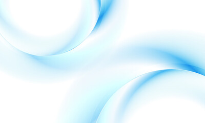Vibrant light blue glowing smooth wavy circles abstract geometric background. Vector futuristic tech design