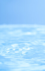 美しい水面の波紋の模様