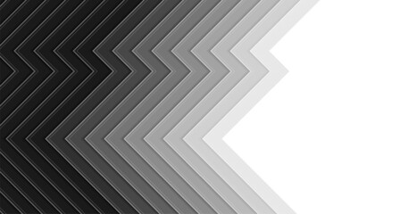 Black white zigzag minimal stripes technology abstract background. Futuristic geometric vector design