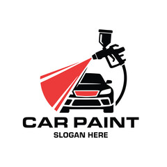 Car Paint and Detailing Logo Design Template.