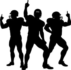 American Football Team Charge with Splatter Vector Bundle