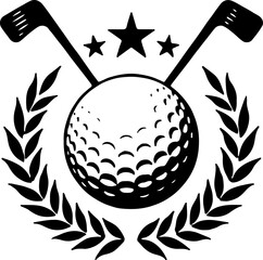 Golf Championship Emblem vector graphcis