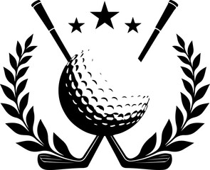 Golf Championship Emblem vector graphcis
