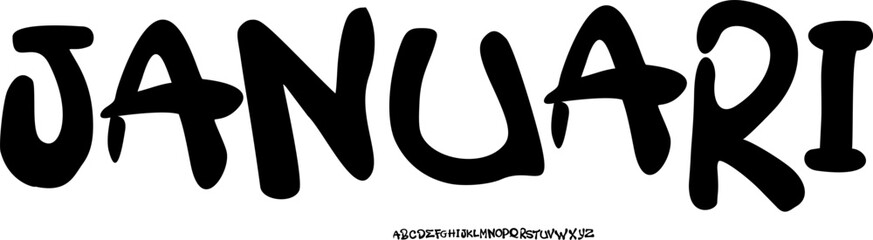 Obraz premium This font can be used for modern graphic design