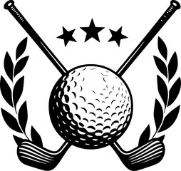 Golf Championship Emblem vector graphcis