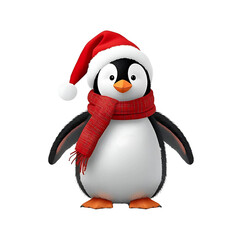 Fototapeta premium 3D Penguin Christmas 