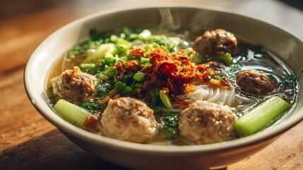 Vibrant Dishes: Rendang, Satay, Nasi Tumpeng & Soto ,bakso