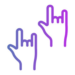 hand Gradient icon
