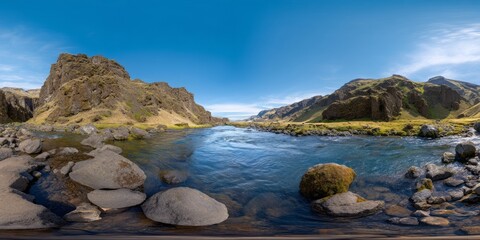 360-degree hdr panoramic view of europe&rsquo;s scenic finalenhance landscape