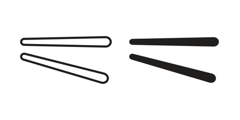 Chopsticks icon vector sign symbol