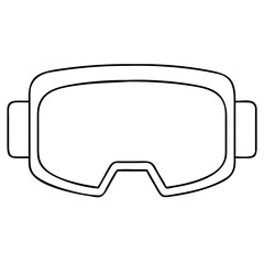 Naklejka premium Outline vr headset vector graphic scalable illustration for digital and print media use isolated on transparent background