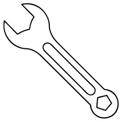 Scalable vector silhouette of a wrench an essential tool illustration for design projects ready for download as svg eps ai isolated on transparent background