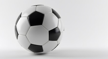 Fototapeta premium Soccer ball on white background